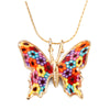 Gold Plated 925 Sterling Silver Butterfly Necklace Handcrafted Pendant - NanoStyle Jewelry