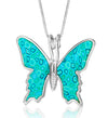 925 Sterling Silver Butterfly Necklace Handcrafted Pendant - NanoStyle Jewelry