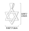 24k gold Shema Israel inscribed in Onyx Star of David Pendant Jewish Jewelry